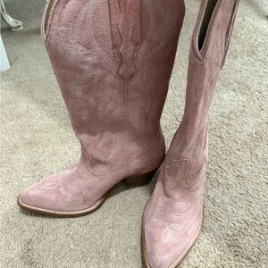 Idyllwind Miranda Lambert Charmed Life Pink Suede Western Boots - New